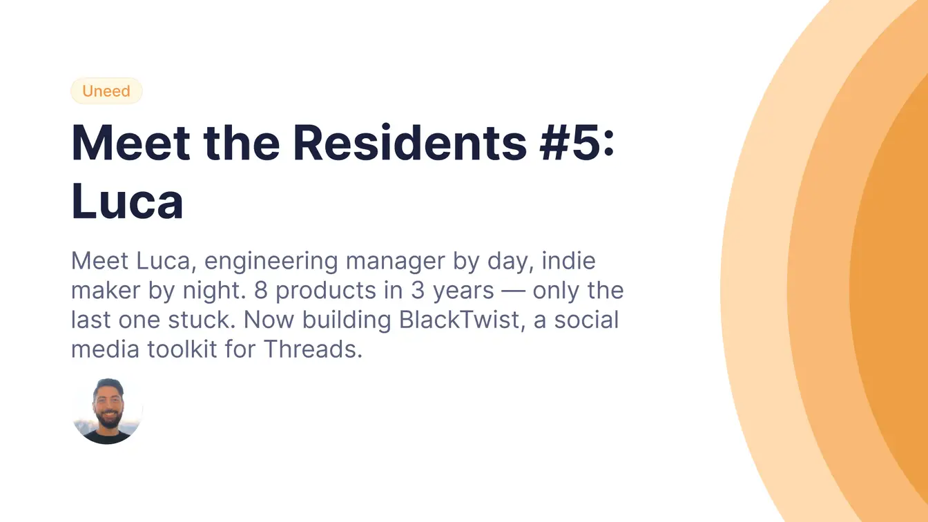 Meet the Residents #5: Luca Restagno ๐ฎ๐น