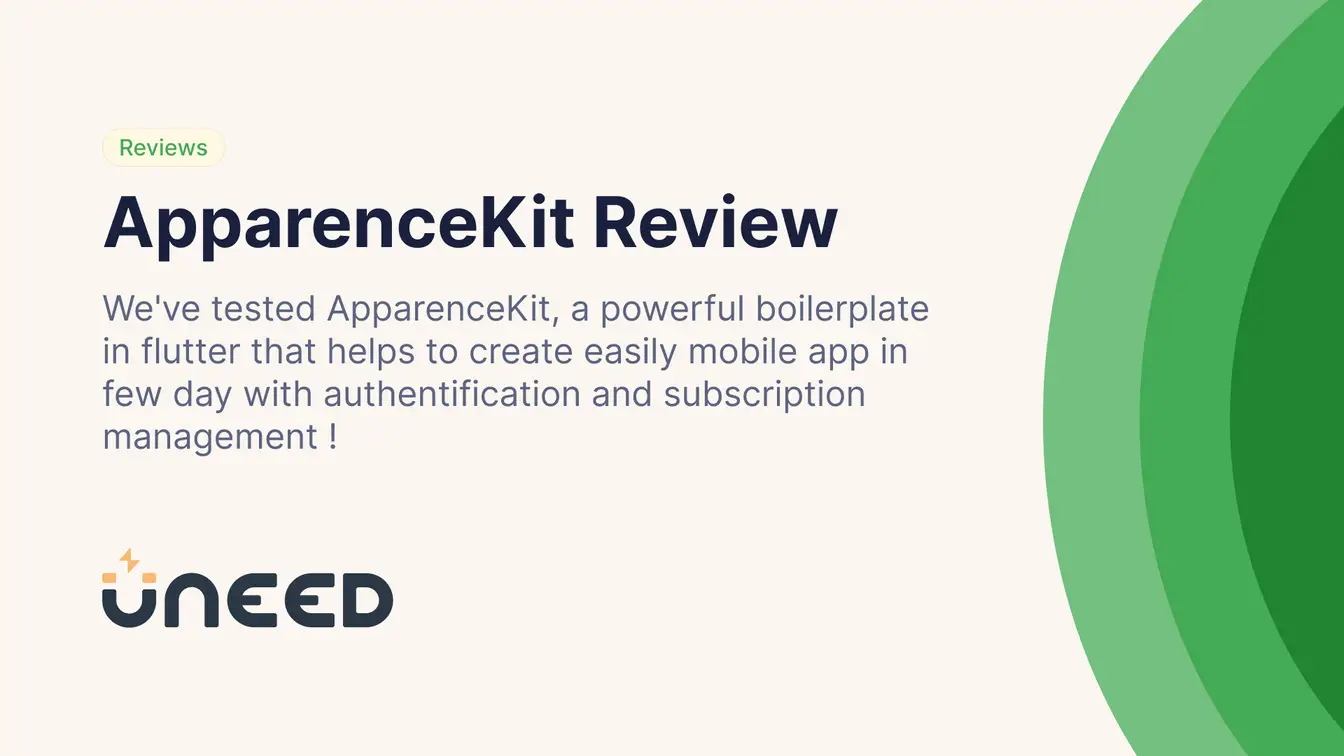 ApparenceKit Review - Flutter Mobile App Template