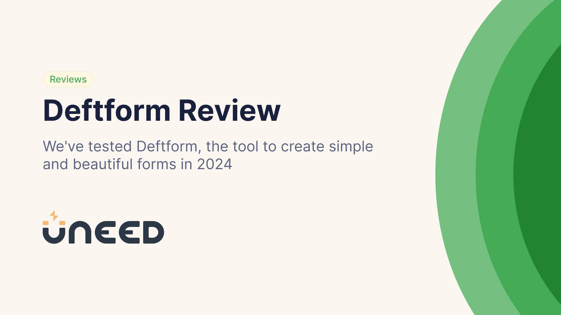 Deftform Review - Simple & Beautiful Form Builder