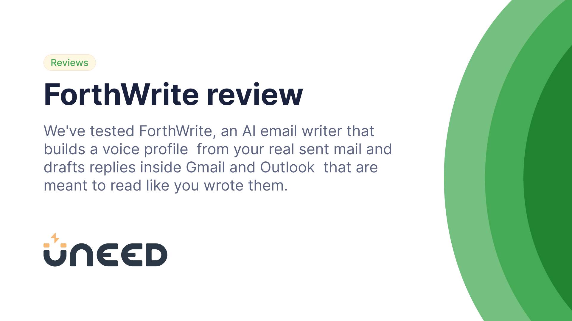 ForthWrite Review - An AI Email Writer That Learns Your Actual Voice