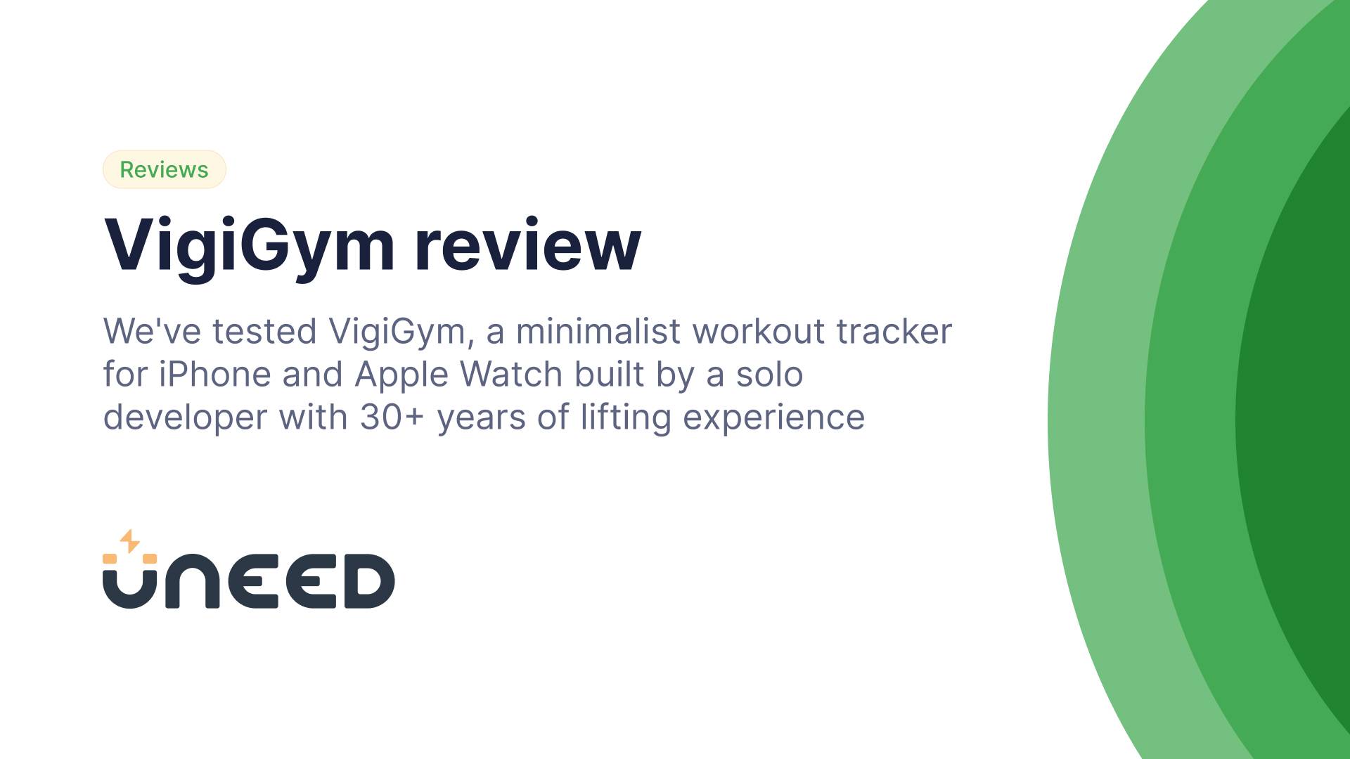 VigiGym Review - Minimalist Workout Tracker