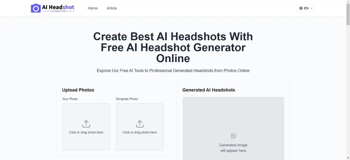 Free AI Headshot Generator product image