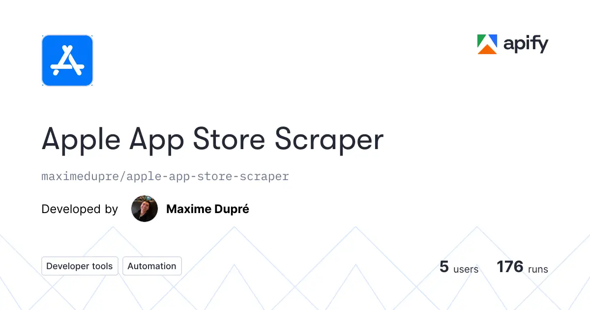 Apple App Store Scraper product image