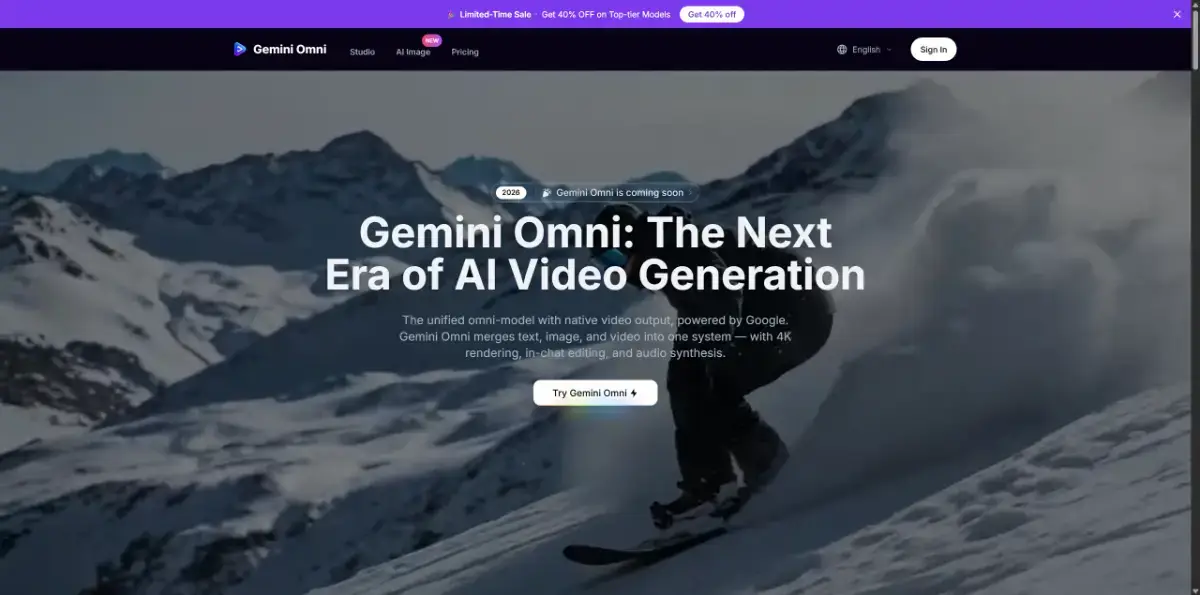 Gemini Omni AI product image