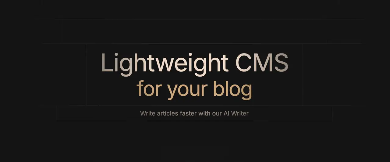 Lightweight CMS product image